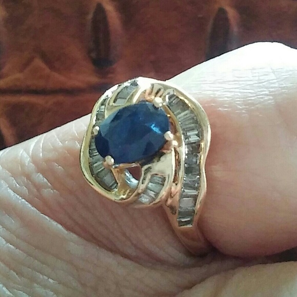 Sapphire and diamond ring💎 - Picture 3 of 4